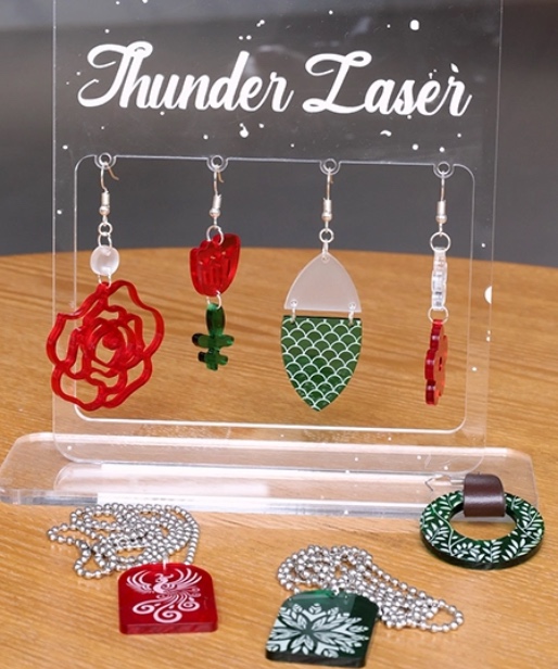 Laser-Cut Acrylic Keychains & Earrings