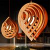 Wooden Globe Pendant Light Cover
