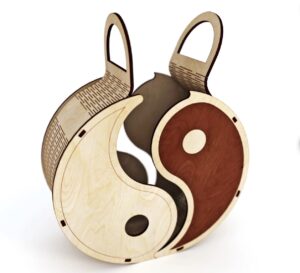 Yin-Yang Dual Compartment Box