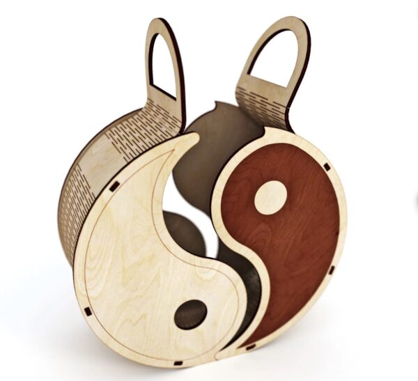 Yin-Yang Dual Compartment Box