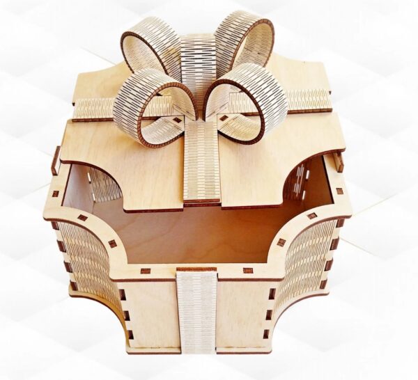 Wooden Gift Basket Box