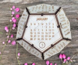 Dodecahedron Perpetual Calendar