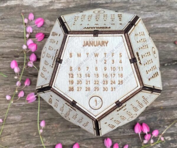 Dodecahedron Perpetual Calendar