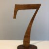 Wooden Table Number Stand